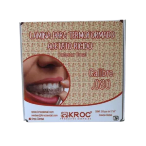 Lámina de acetato rígido calibre .80