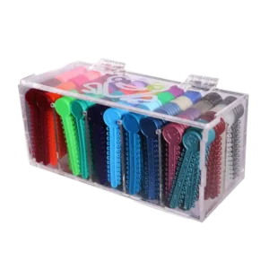 Exhibidor módulos llave con ligas 200 pzas