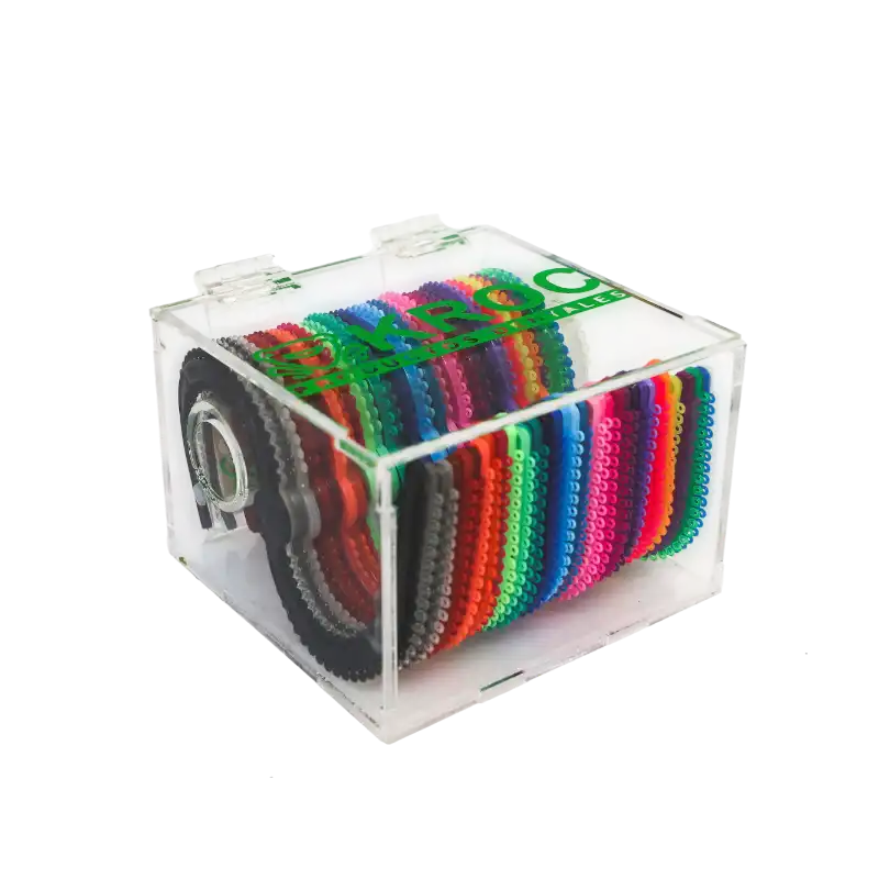 Exhibidor módulo en S con tapa con ligas 35 pzas